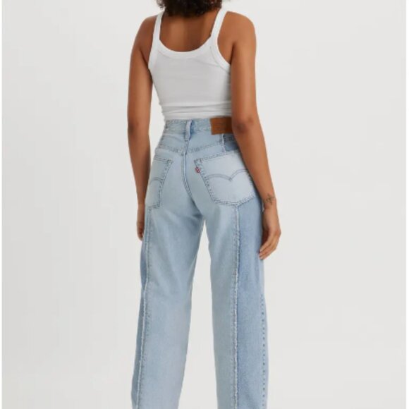 Levi's Recrafted Crop Baggy Wide Leg Dad Jeans - Picture 3 of 11